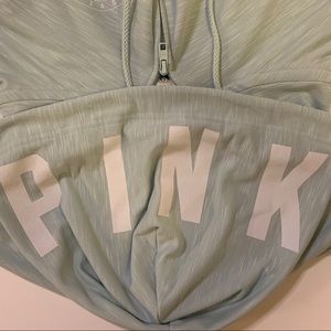 PINK Victoria's Secret Tops - PINK Light Blue Zip up Hoodie PINK Victoria's Secret Tops - PINK Light Blue Zip up Hoodie